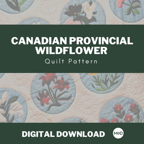 Canadian Provincial Wildflower Quilt - Digital Download