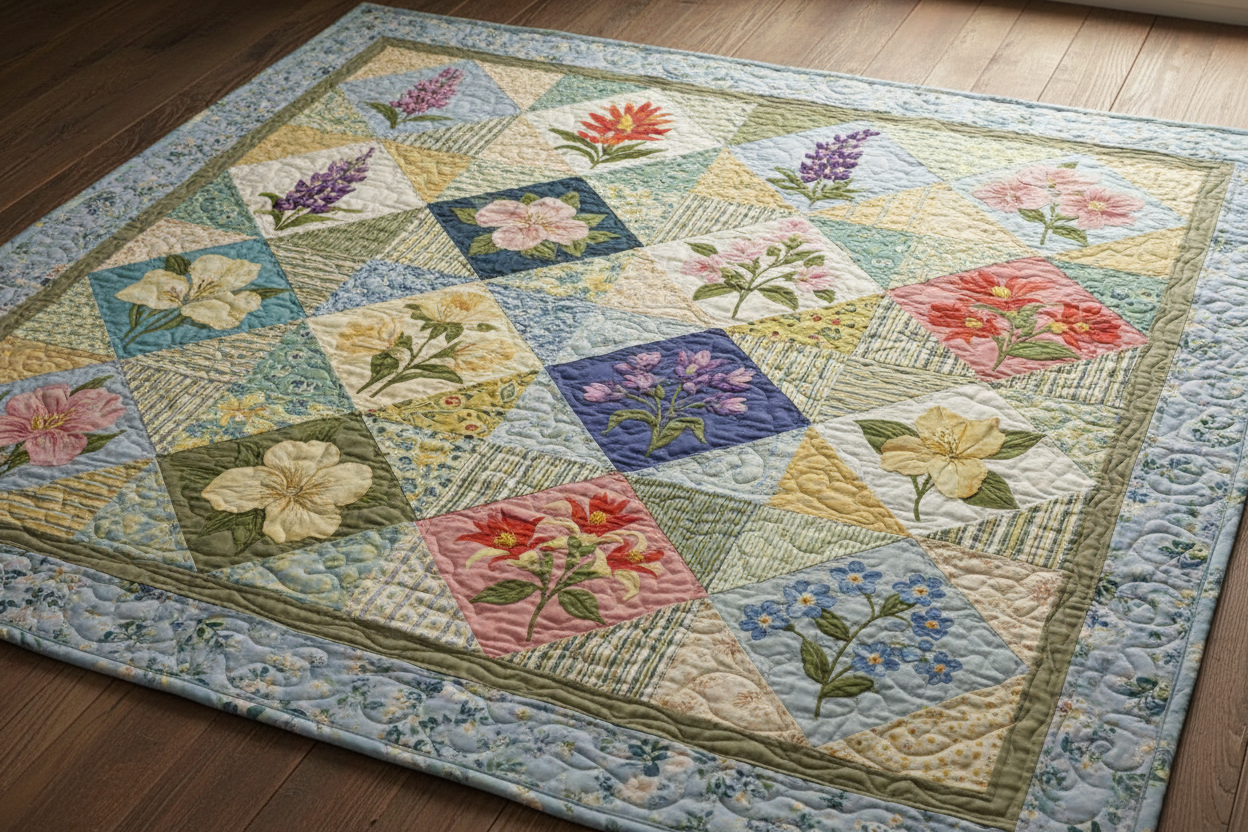 Canadian Provincial Wildflower Quilt Patterns
