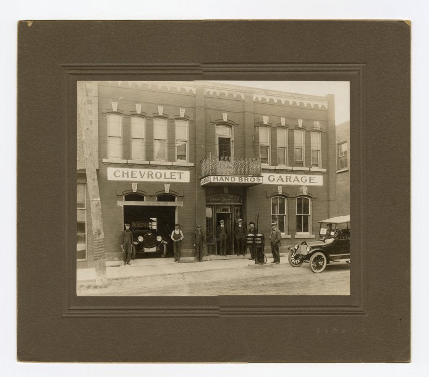 P-0516-1  Hand Brothers Garage, Shelburne, ca. 1910