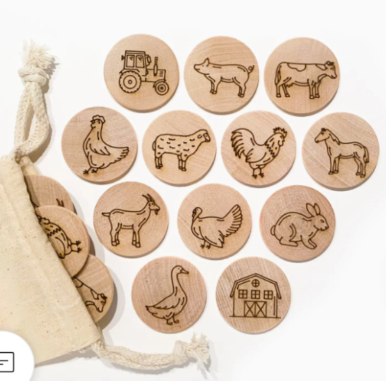 Farm Animal Memory Matching Game