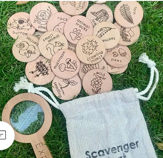 Forest Scavenger Hunt Discs