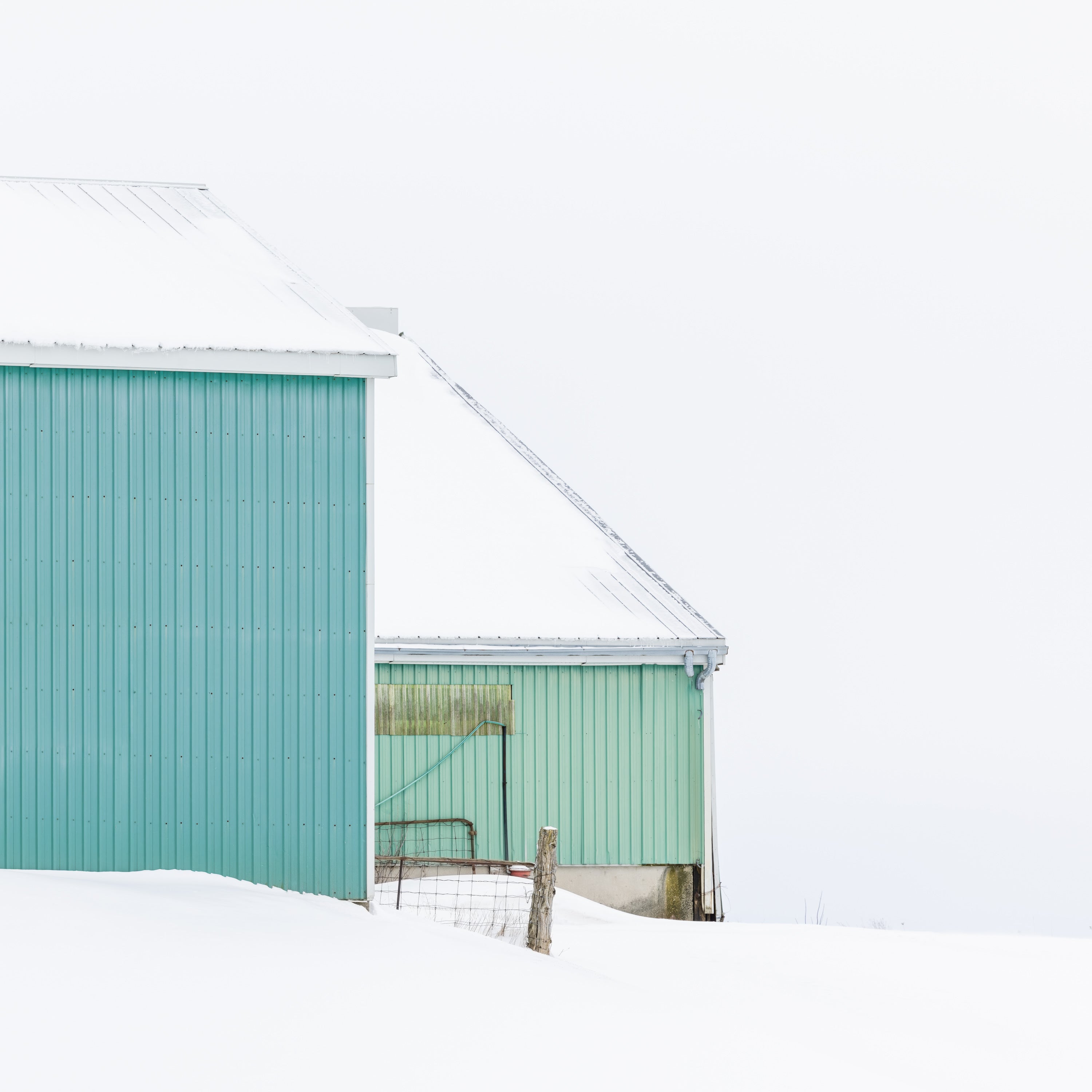 Turquoise Barn by Peter Dušek