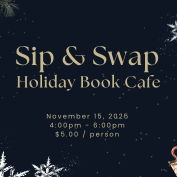 Sip & Swap: Holiday Book Cafe - 15 Nov 2025