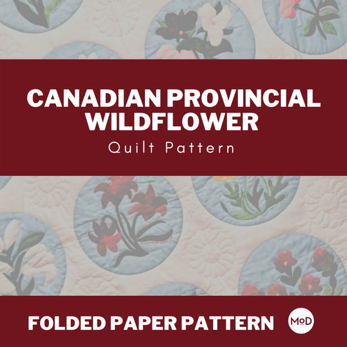 Canadian Provincial Wildflower Quilt – Folded Paper Pattern